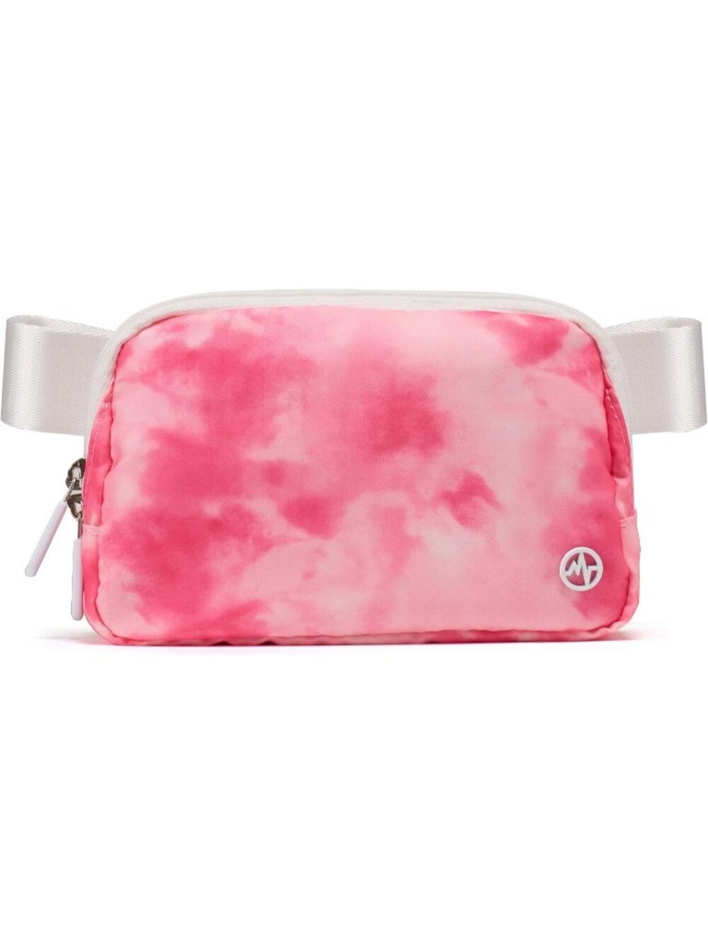 Women's Cloud Pink Nylon Fanny Pack Belt Bag Water Repellent Crossbody Bag